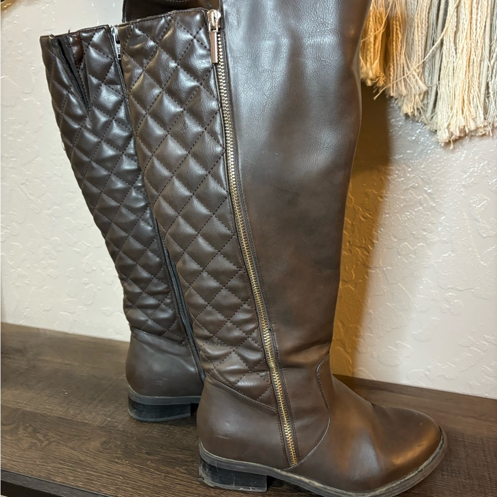 Torrid Side Zipper Quilted Boots
